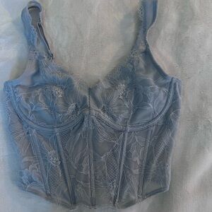 Elegant Holister Lace Bustier in Blue